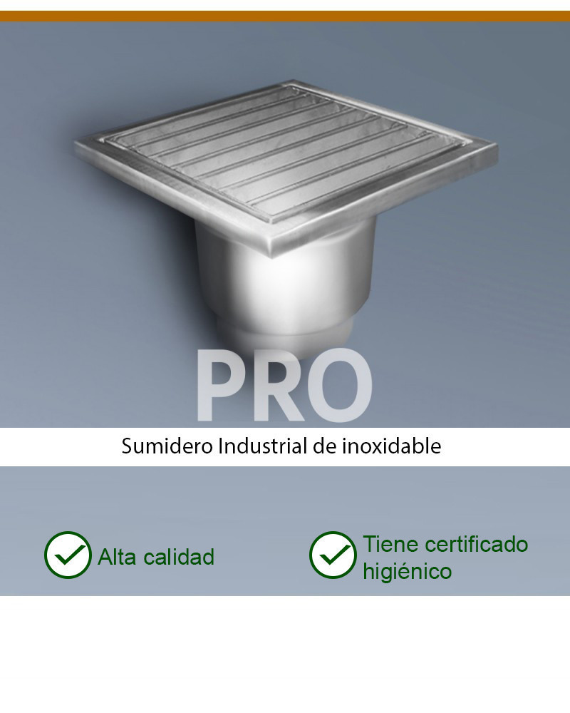 PRO KP400-D200-V1 Desagüe de suelo vertical
