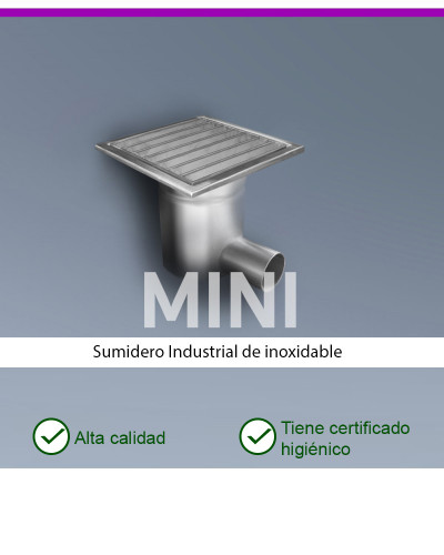 MINI KM200-D050-H1 Desagüe de suelo horizontal