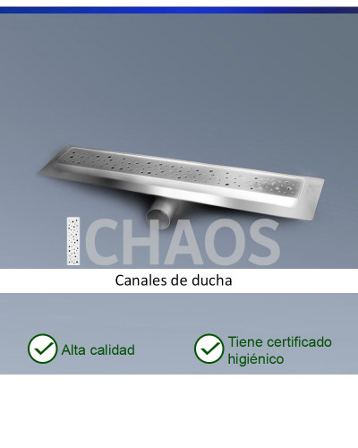 CLASSIC-ZK-SM50-CHAOS Canal de baño de acero inoxidable