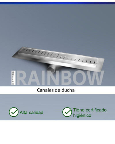 CLASSIC-ZK-SM50-RAINBOW Canal de baño de acero inoxidable