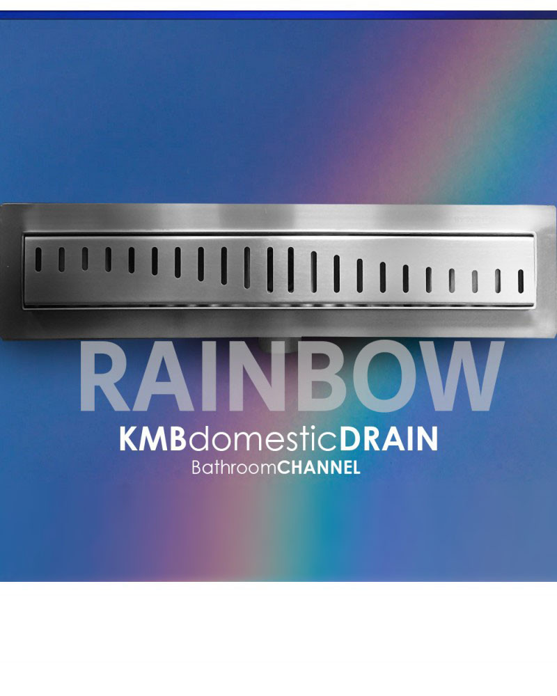 CLASSIC-ZK-SM50-RAINBOW Canal de baño de acero inoxidable