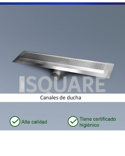 CLASSIC-ZK-SM50-SQUARE Canal de baño de acero inoxidable