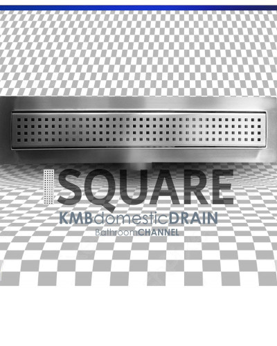 CLASSIC-ZK-SM50-SQUARE Canal de baño de acero inoxidable