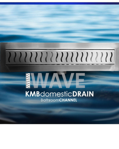 CLASSIC-ZK-SM50-WAVE Canal de baño de acero inoxidable