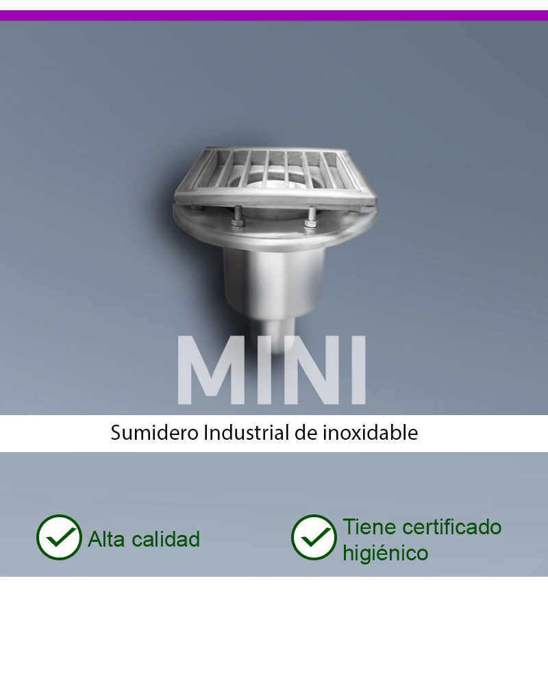MINI KM200-D075-V2 Desagüe de suelo vertical