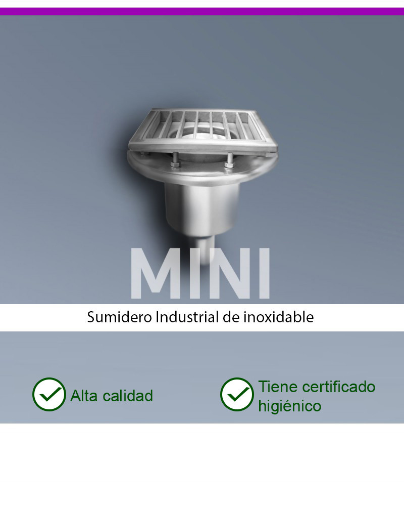 MINI KM200-D050-V2 Desagüe de suelo vertical