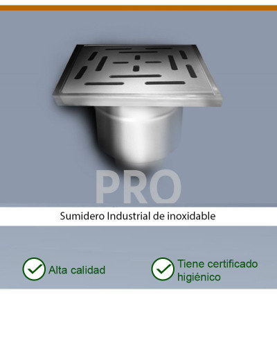 PRO KP300-D110-V1- Desagüe de suelo vertical