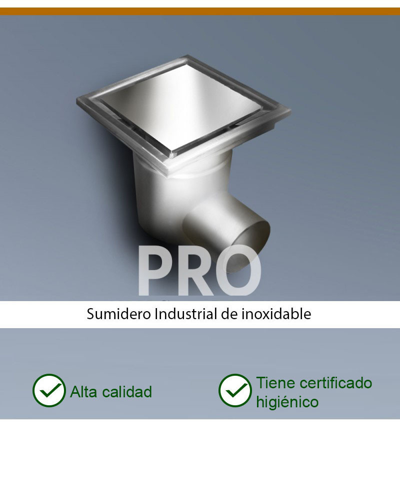 PRO KP250-D110-H1 - Desagüe de suelo horizontal