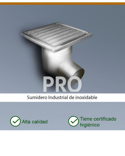 PRO KP250-D110-H1 - Desagüe de suelo horizontal