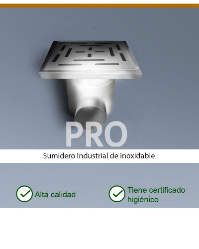 PRO KP250-D110-H1 - Desagüe de suelo horizontal