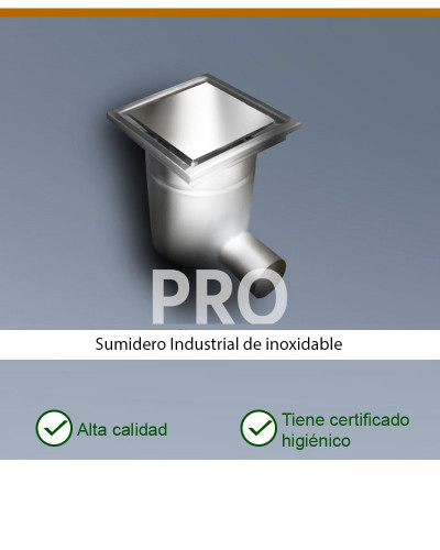 PRO KP200-D050-H1 Desagüe de suelo horizontal