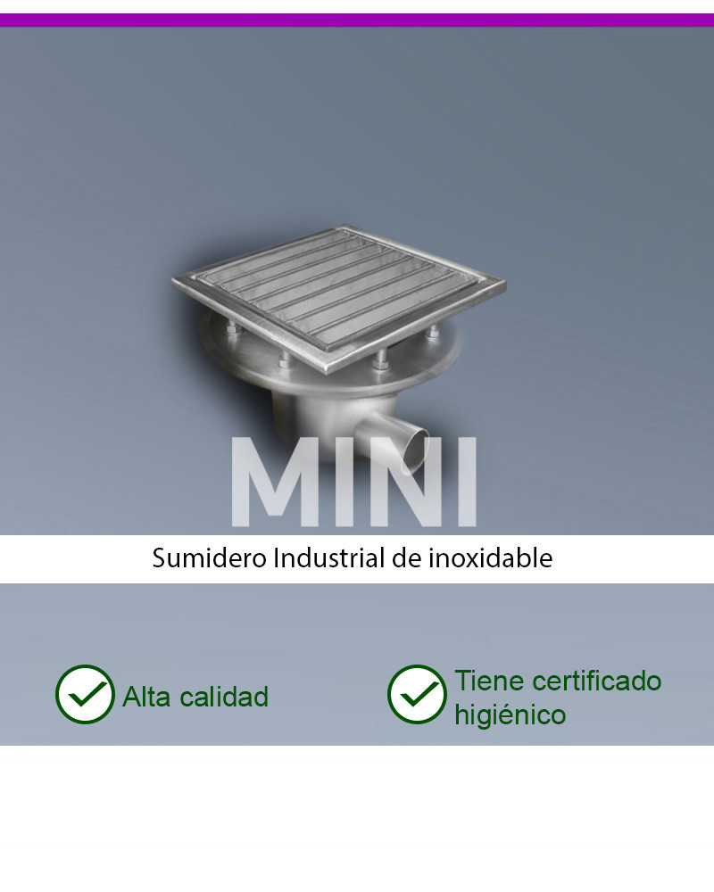 MINI KM200-D050-H2 Desagüe de suelo horizontal