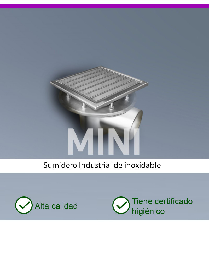 MINI KM200-D110-H2 Desagüe de suelo horizontal