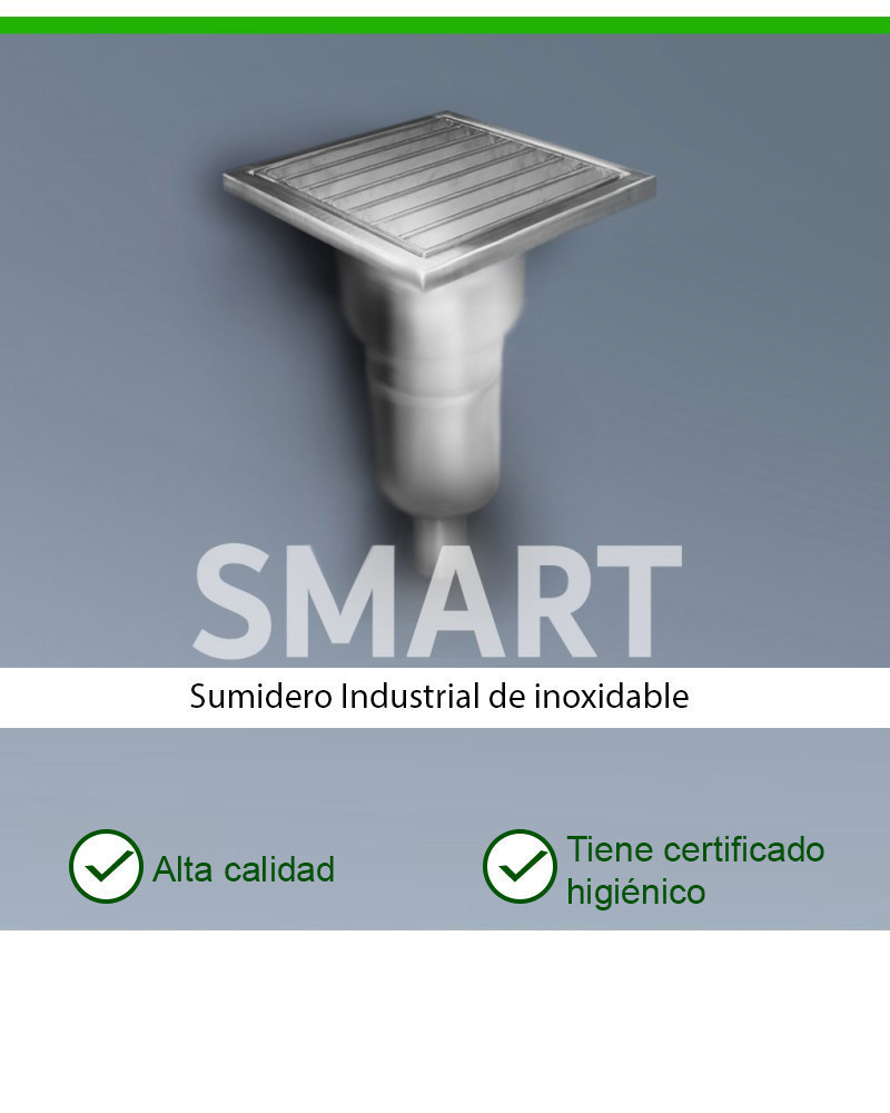 SMART KS200-DN075-V1 Desagüe de suelo vertical