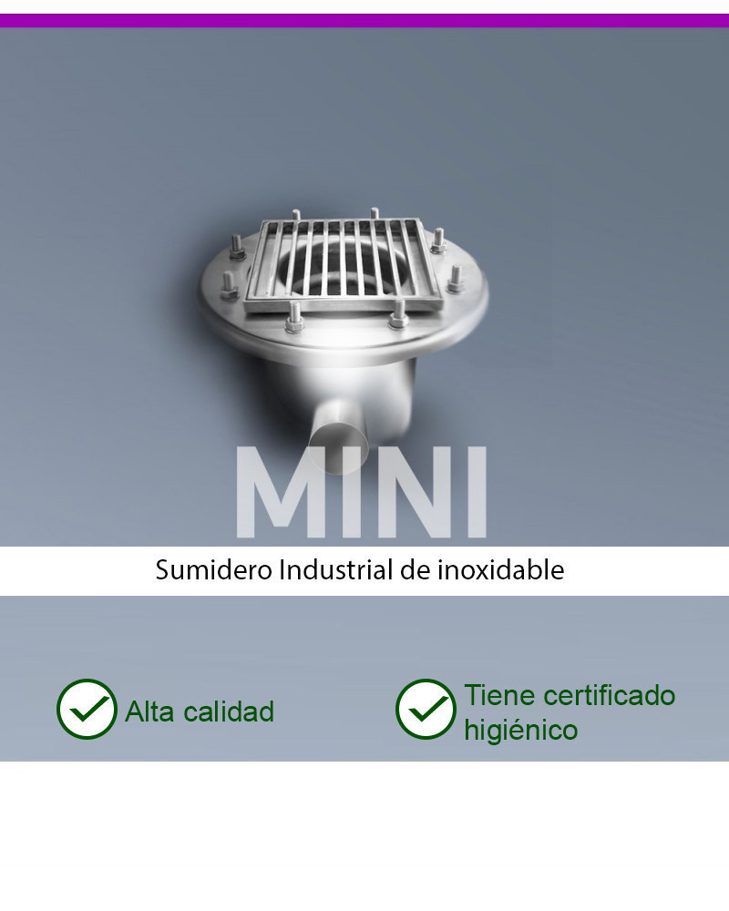 MINI KM150-D050-H2 Desagüe de suelo horizontal