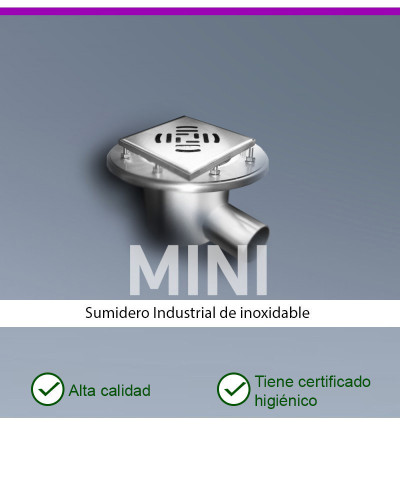 MINI KM150-D110-H2 Desagüe de suelo horizontal
