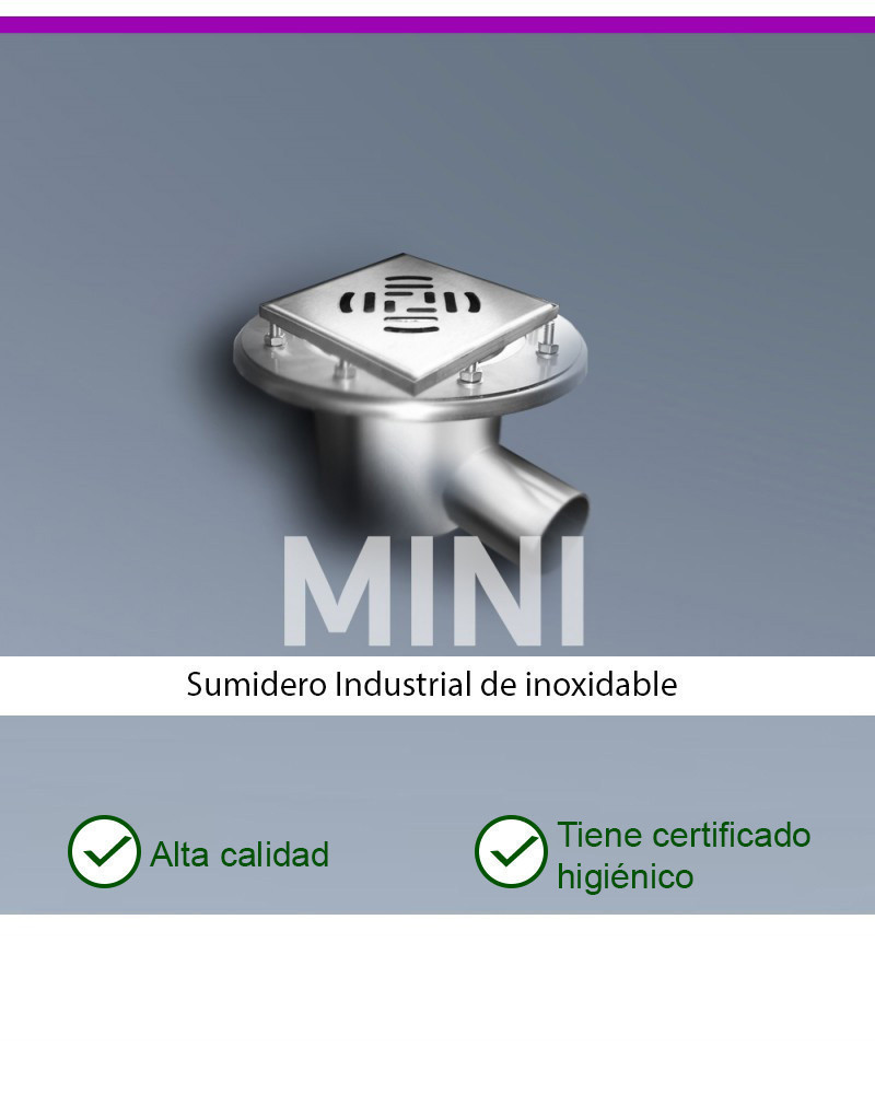 MINI KM150-D110-H2 Desagüe de suelo horizontal