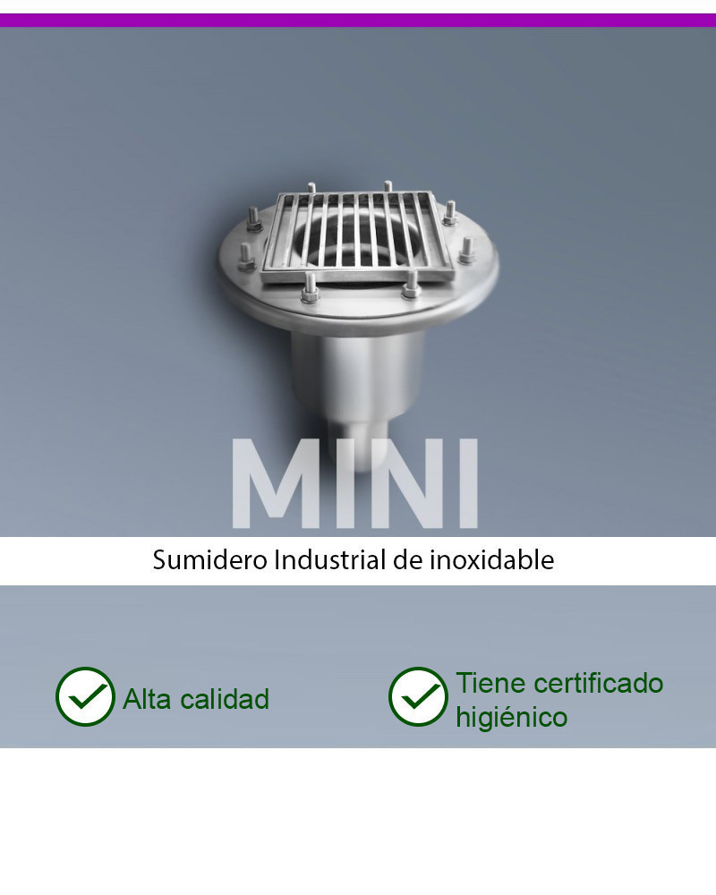 MINI KM150-D075-V2 Desagüe de suelo vertical