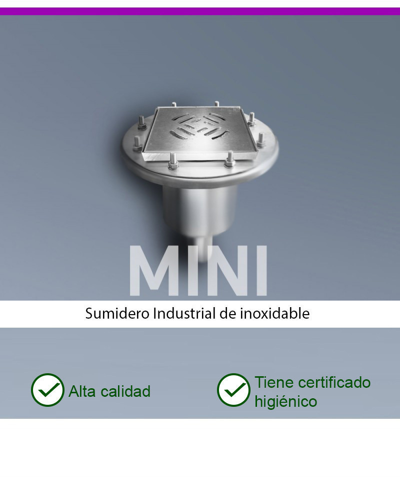 MINI KM150-D050-V2 Desagüe de suelo vertical