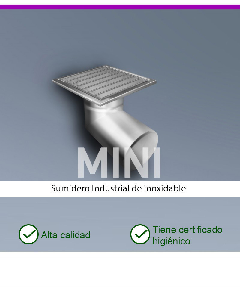 MINI KM200-D110-H1 Desagüe de suelo horizontal