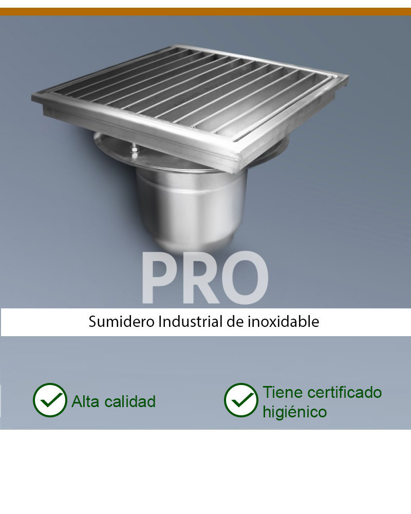 PRO KP400-D200-V2 Desagüe de suelo vertical