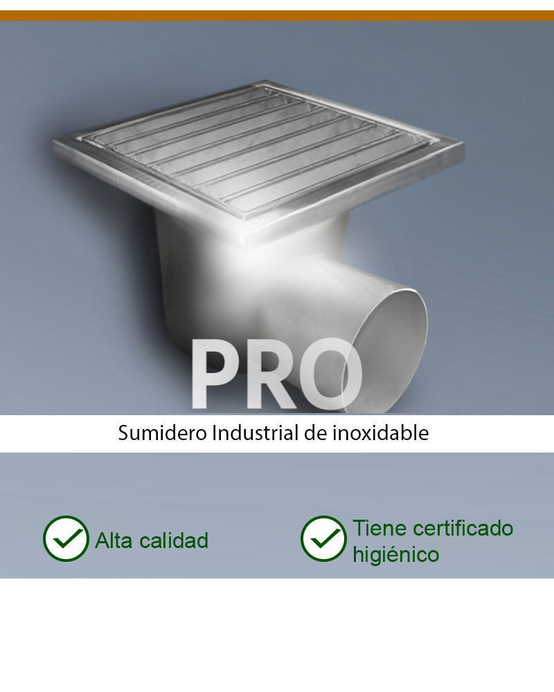 PRO KP400-D200-H1 Desagüe de suelo horizontal