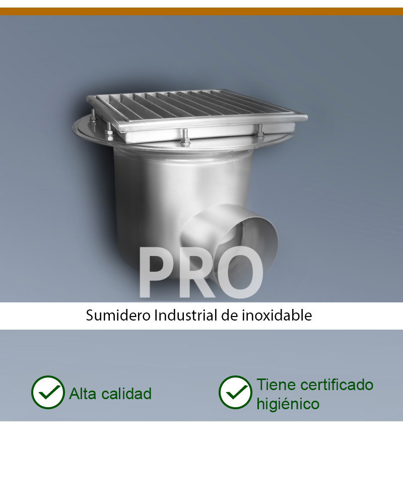 PRO KP200-D075-H2 Desagüe de suelo horizontal